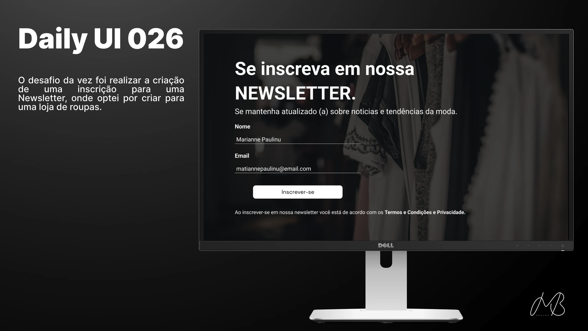 Desafio Daily UI 26