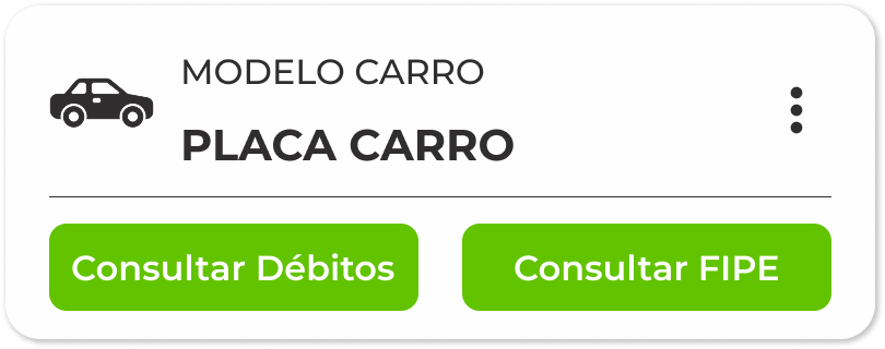 Cards Veículos + Menu Contexto