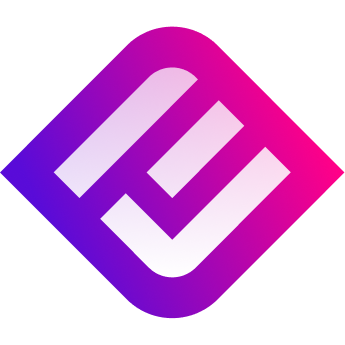 Símbolo do eGames, losango com gradiente de roxo a rosa